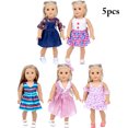 thumbnail image 2 of Ensemble de Vêtements de Poupée Mode : Tenue d'Été pour Poupée, Chemise de Poupée pour Poupée de 18 Pouces, 2 of 10