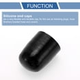 thumbnail image 4 of Unique Bargains 1 Pcs 50mm Length 35mm/1.38" ID Black Red Car Silicone Rubber Hose End Cap Silicone Reinforced Blanking Cap for Bypass Tube Universal, 4 of 7