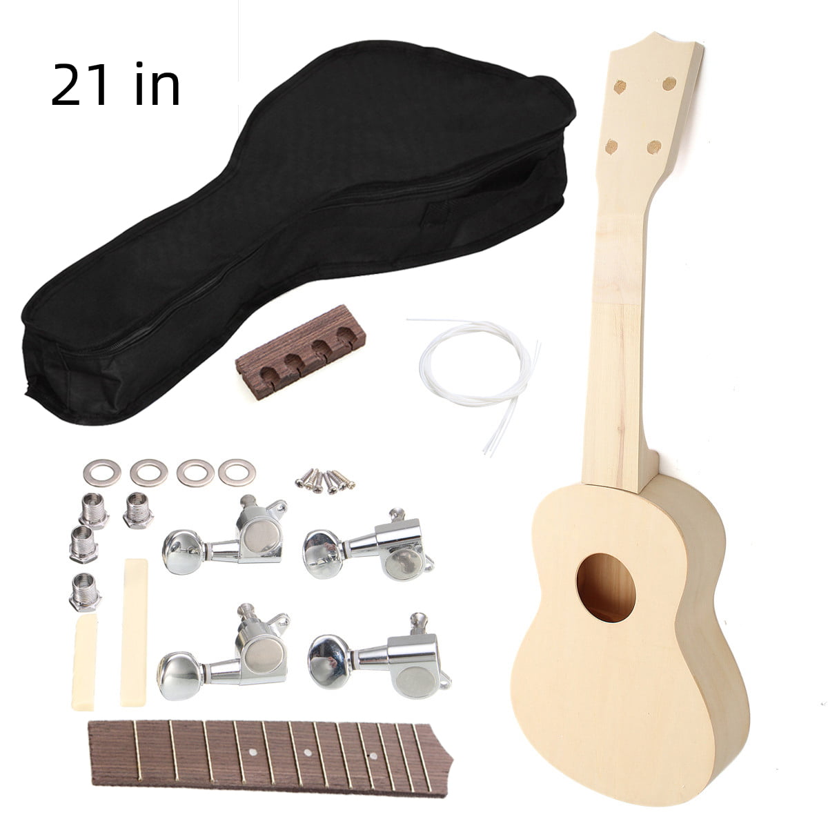 Build-It-Yourself DIY Soprano Ukulele Kit Sounds Great A Fun and Easy Project 