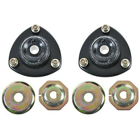 TRQ Front Upper Strut Mount Set Fits Select 1998 Chevrolet Tracker 1989-1997 Geo 1989-1998 Suzuki Sidekick 1996-1998 X-90