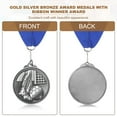 thumbnail image 4 of Uxcell Award Medal, Football Place Medal Trophy with Neck Ribbon Football Party Favor Prize Tin Color, 4 of 7
