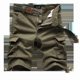 thumbnail image 2 of Men's Cotton Twill Cargo Shorts Classic Relaxed Fit Multi-Pocket Short Pants Casual Military Outdoor Loose Shorts, 2 of 4