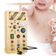 thumbnail image 5 of Tablero de actividades de madera con 8 interruptores de luz LED, juguetes de actividades para niños en edad preescolar Junta, 5 of 8