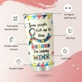 thumbnail image 4 of Autism Mom Gifts - Autism Awareness Travel Mug with Straw for Mom - Warrior Mom Autism Stainless Steel Cups 20oz, 4 of 6