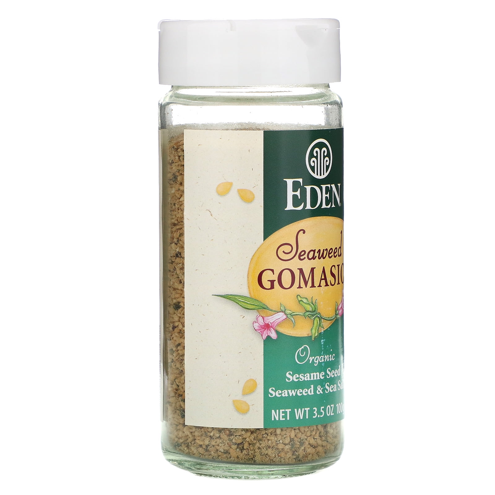 Eden Organic Seaweed Gomasio, 3.5 oz Galss Jar, Sesame Salt