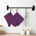 thumbnail image 6 of Honeii Cute Crabs patten Oven Mitts and Pot Holders Sets, Baker Oven Mitts, Mittens for Kitchen Decor, Baking Lover over Gloves Gifts, 6 of 7