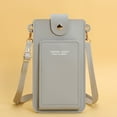 thumbnail image 2 of Stylago Crossbody Purses for Women Transparent Touchable Screen Cell Phone Shoulder Bags Ladies Portable Travel Shopping Wallet Grey, 2 of 7