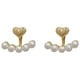 thumbnail image 1 of Qarigey Pendientes de tuerca de metal irregulares Estilo minimalista Toque de borde Pendientes de tuerca exquisitos para mujer Chic Ropa, zapatos y accesorios Miscelánea, 1 of 6