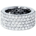 thumbnail image 1 of 5 ct Pave Diamond Eternity Ring 14k White Gold, 1 of 3