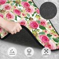thumbnail image 3 of Honeii Rose Flowers Print Car Foot Mat Four-Piece Set - Front & Rear Universal Car Floor Mats for SUVs, Trucks, Sedans, 3 of 7