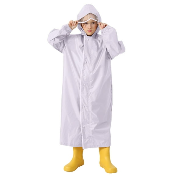 Raincoat with School Linking Girls Coat Bag and Hood Boys Toddler Girl Raincoat Clear and Girls Students Clear Rain Coat Toddler Solid Color Long Raincoat