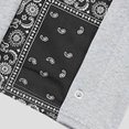thumbnail image 6 of TEAJOPSUU Men's Sweat Pants Side Button Print Wide Leg Casual Workout Sports Pants with Pockets M Gray, 6 of 7
