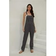 thumbnail image 2 of utcoco Women's Casual Slim Fit Solid Denim Bib Overalls, 2 of 4