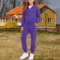 thumbnail image 6 of Boys 2 Piece Outfits Sweatsuits Zip up Hoodie Jacket Sweatshirt Cargo Pants Athletic Tracksuit Teen Kids Fall Winter Outfits, 6 of 9