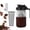 Black, variant on Cold Brew Coffee Maker,32/64oz Mason Jar Pitcher with Steel Filter,Pour Duty Spout Handle Lid,Heavy Airtight Glass