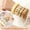 beige, variant on 4PCS Acrylic Resin Bangle Bracelets for Women,Boho Irregular Geometric Plate Bracelet,Cuff Wide Stackable Stretch Bracelet Wristband