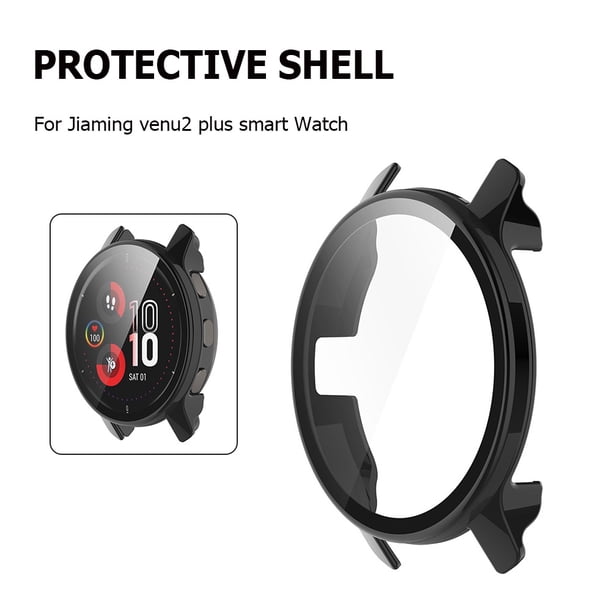 Watch Shell Smart Watch Protector de pantalla Cobertura completa a prueba de polvo (negro)