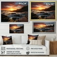 thumbnail image 4 of Designart "Radiant Coastal Retreat Sunset Serenity I" Landscapes Floater Framed Wall Decor, 4 of 7