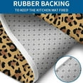 thumbnail image 4 of Brown and Black Leopard Print Bathroom Rugs Sets 3 Piece,Toilet Cover Set,Absorbent Non Slip Bathroom Mats Sets with U-Shaped Contour Rug Toilet Rug Set, 4 of 5