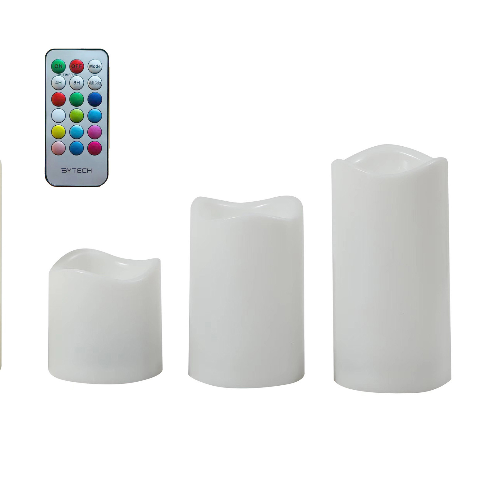 Flameless Candles With Timer, Colour Changing LED Candles With Remote Control,Battery Candles
