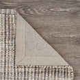thumbnail image 5 of LR Home Blessy Cecille Bleach & Brown Modern Grid Jute Blend Area Rug, 5' x 7'9", 5 of 11