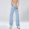 thumbnail image 2 of LIUYUNNN Women Casual Dress Pants for Work Women Fashion Overalls High Waisted Straight Leg Wide Leg Trousers Loose Casual Floor Length Trousers, Size XL, 2 of 5