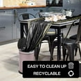 thumbnail image 5 of Black tablecloth, 137*274cm tablecloth, rectangular tablecloth, plastic tablecloth, waterproof tablecloth, tablecloth, plastic tablecloth, black and gold party decorations (Pack of 1), 5 of 5