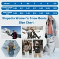 thumbnail image 4 of Stepedia Women's Snow Boots Insulated Waterproof Winter Boots for Women Warm Fur Faux Booties, White, 4 of 8