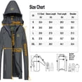 thumbnail image 5 of Keevoom Mens Hooded Waterproof Rain Jacket Lightweight Outdoor Windproof Raincoat Jacket, 5 of 6