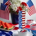 thumbnail image 6 of Patriotic Tumbler with Lid Straw Stainless Steel Cup Red Stripe Blue Star American Flag Tumbler Cup for 4th of July Independence Day Decor Home Office Supplies, 6 of 7