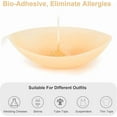 thumbnail image 6 of Sticky Push Up Strapless Bra for Women – Backless Reusable Silicone Adhesive Bra with Nipple Covers, Ivory Nude, C, 6 of 7