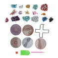 thumbnail image 2 of Rhinestone Painting Coasters, 5Pcs Safe Durable Rhinestone Coasters DIY  For Adults, 2 of 8