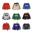 thumbnail image 3 of NBA Lakers Raptors Heat Grizzlies Men's Basketball Shorts Embroidered Game Basketball Training Shorts-QIUPING, 3 of 4
