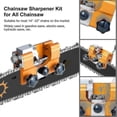 thumbnail image 5 of Chainsaw Sharpener, Chainsaw Chain Sharpening Jig Kit With 3 Carbide Knives For All Kinds Of Chainsaws, Lumberjack\'s Hand-crank Portable Chainsaw Sha, 5 of 5