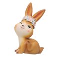 thumbnail image 3 of Conejo Realista Figurine Garden Sculpture Cake Topper Mini Bunny Statue C Sunnimix Squirrel Sculpture Statue Césped, 3 of 8