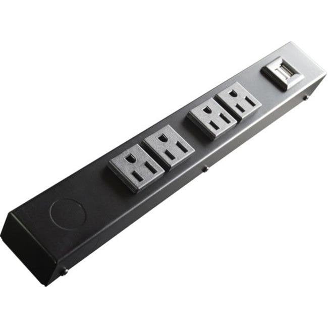 12 in. 4 Outlet Hardwired Power Strip, USB