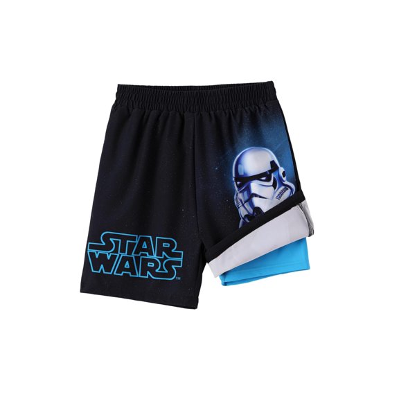 Bañador tipo short Disney Star Wars para niño con compresión y UPF 50+