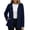 Navy, variant on Jackets for Women Trendy Hooded Waterproof Windproof Plus Size Long Sleeve Solid Color Rain Jacket Lightweight Active Outdoor Sport Hiking Raincoat with Pockets