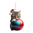 thumbnail image 2 of Navidad Lindo Gato Adornos Acrílico Coche Decoraciones (I), 2 of 2