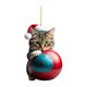 thumbnail image 2 of Gato Navidad lindos adornos colgantes acrílico árbol coche colgante decoraciones (I), 2 of 2