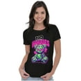 thumbnail image 3 of Cool Urban No Worries Teddy Bear Womens Slim Fit Graphic Tee Brisco Brands S, 3 of 5
