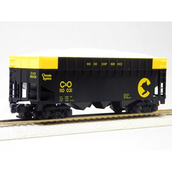 LIONEL AMERICAN FLYER CHESSIE SYSTEM (C&O) WOOD CHIP HOPPER #110013 S GAUGE