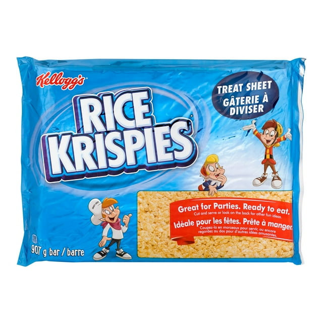 Kellogg's Rice Krispie Cereal Bars, Feuille / 907 G/unité, 5 Unités/caisse