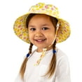 thumbnail image 3 of Jan & Jul Toddler Sun Hat for Girls, Adjustable Size, 50+ UPF, Breathable (S: 0-6 Months, Lemons), 3 of 5