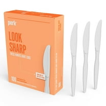 Staples Perk Polystyrene Knife Heavy-Weight White 300/Carton PK56403VS