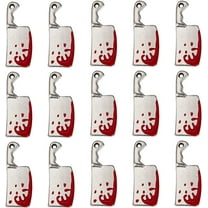 1Box 25Pcs Knife Charm Kitchen Charms Halloween Gothic Alloy Enamel Mini Holiday Blood Fake Knives Kitchen Scary Charm for Jewelry Making Charms Findings Necklace Earring Women Adults Craft