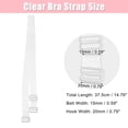 thumbnail image 4 of Unique Bargains 3 Pair Non-Slip Adjustable Invisible Clear Bra Shoulder Strap Transparent 15mm, 4 of 7