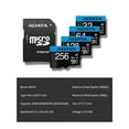 thumbnail image 2 of Tarjeta Micro SD ADATA 256GB A1 U1 C10 V10 Alta, 2 of 8