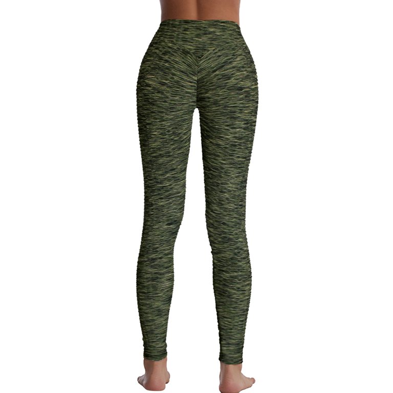 Women Sports Yoga Breathable Leggings Print Camouflage Long Pants Skinny  Pencil Pants