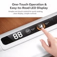 thumbnail image 4 of STARBIAO Vacuum Sealer Machine for Food, 95KPa One-Touch Food Vacuum Sealer with Dry & Moist Modes, Compact Vacuum Sealer Includes 30 Bags for Meal Prep, Leftovers & Freezer Storage, 4 of 11